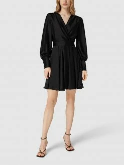 Swing Cocktailkleid Mit Taillengürtel - Schwarz