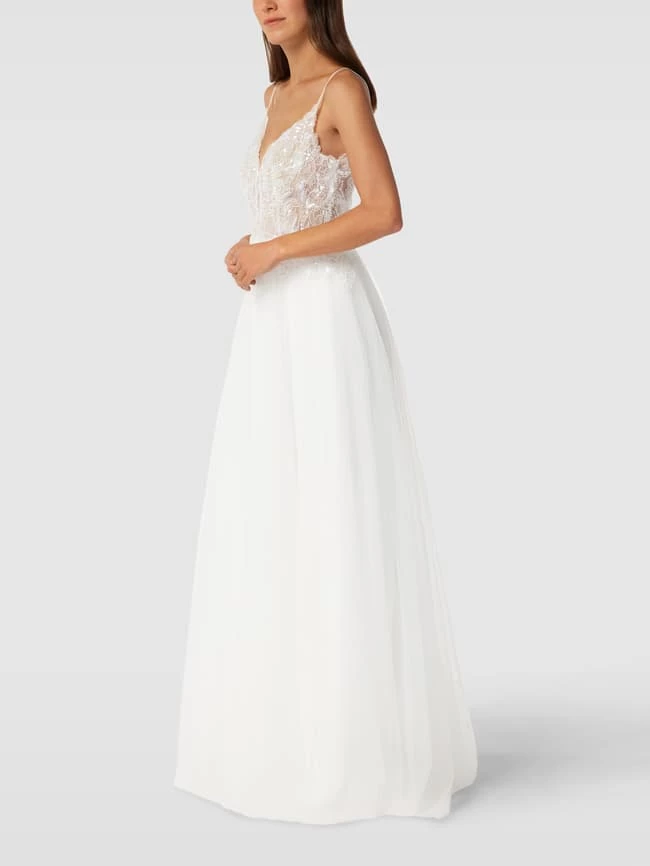 Luxuar Brautkleid Mit Ziersteinbesatz - Offwhite 6 Luxuar Brautkleid Mit Ziersteinbesatz - Offwhite – Bild 4