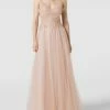 Mascara Abendkleid Mit Zierbesatz - Hellrosa