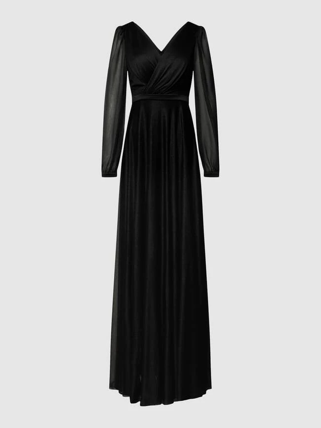 TROYDEN COLLECTION Abendkleid In Wickel-Optik - Schwarz 4 TROYDEN COLLECTION Abendkleid In Wickel-Optik - Schwarz – Bild 2
