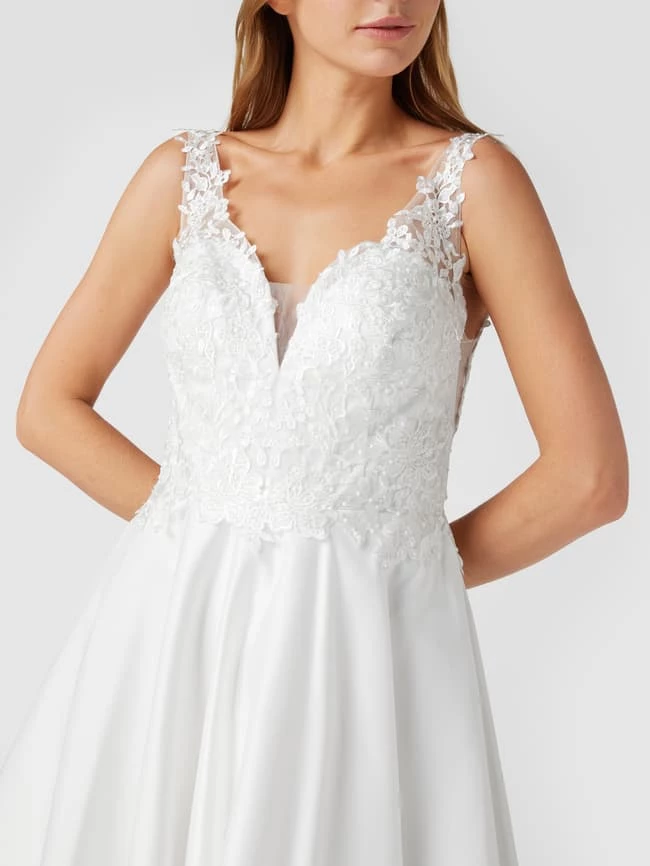 Mascara Cocktailkleid Mit Floralen Stickereien - Offwhite 8 Mascara Cocktailkleid Mit Floralen Stickereien - Offwhite – Bild 6