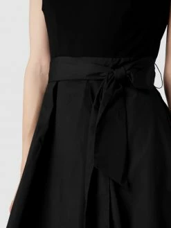 Lauren Ralph Lauren Knielanges Cocktailkleid Mit Taillengürtel Modell 'YURI' - Schwarz -LUXUAR SHOP 8h1l4jpma9a32ja78co58chga4o52i1m6t3j2ia26l24okik84ok2k269l1kikq168sjcca49cqjae2ca13j2dr5clijcob26cp62phk6soj8eb3cpimco9hcgr36dhmc9im4c8