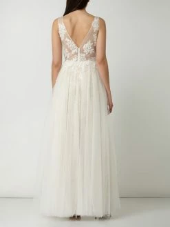 Luxuar Brautkleid Aus Mesh Mit Floralen Stickereien - Offwhite -LUXUAR SHOP 8h532k9g6so3ge9g60rkoh1l8db5ak1j6p6l6hqi68sjeiafa8rl6had9oqkkjia8p0kigih9l344c9k893jacj271ij6p1mccq30o9kc9gjce9icpj32db6cco36dpo6sq3gco