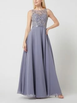 Luxuar Abendkleid Mit Pailletten - Bleu
