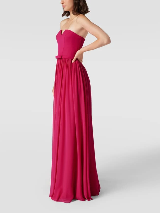 Vera Wang Bride Abendkleid Mit Taillenband Modell 'LEONTINE' - Fuchsia 6 Vera Wang Bride Abendkleid Mit Taillenband Modell 'LEONTINE' - Fuchsia – Bild 4