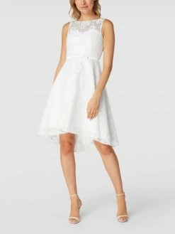 TROYDEN COLLECTION Brautkleid Mit Floraler Spitze - Weiß