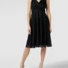 TROYDEN COLLECTION Cocktailkleid Mit Taillenpasse - Schwarz
