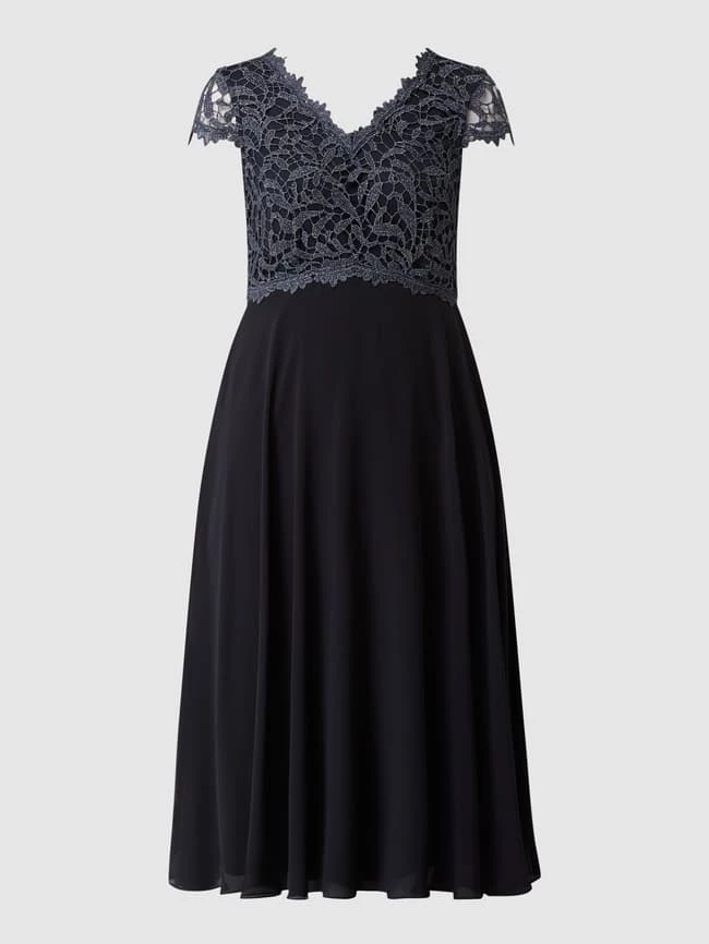 Christian Berg Cocktail Cocktailkleid Mit Glitter-Effekt - Marineblau Meliert 4 Christian Berg Cocktail Cocktailkleid Mit Glitter-Effekt - Marineblau Meliert – Bild 2