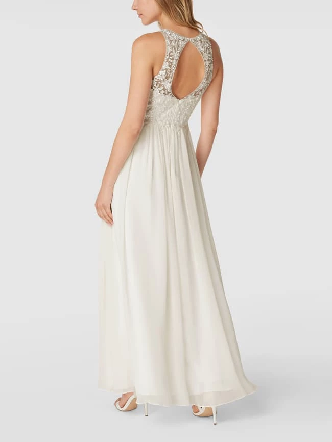 Laona Abendkleid Mit Floralen Stickereien Und Zierperlen - Offwhite 7 Laona Abendkleid Mit Floralen Stickereien Und Zierperlen - Offwhite – Bild 5