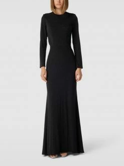 Mascara Abendkleid Mit Zierbesatz - Schwarz