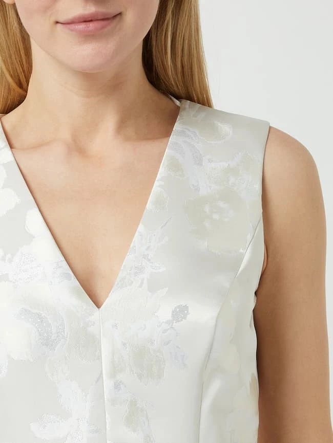 Christian Berg Cocktail Brautkleid Aus Satin - Offwhite 5 Christian Berg Cocktail Brautkleid Aus Satin - Offwhite – Bild 3