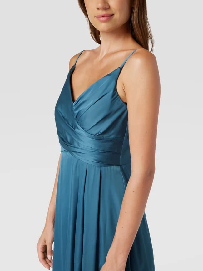 Jake*s Cocktail Abendkleid Mit V-Ausschnitt - Jeans 5 Jake*s Cocktail Abendkleid Mit V-Ausschnitt - Jeans – Bild 3