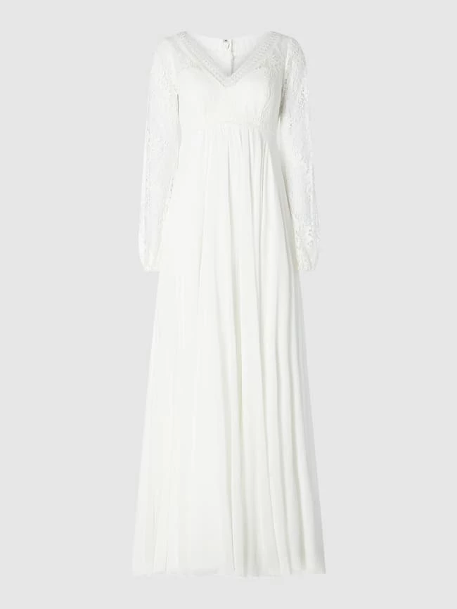 Luxuar Umstandsbrautkleid Aus Spitze Und Chiffon - Offwhite 4 Luxuar Umstandsbrautkleid Aus Spitze Und Chiffon - Offwhite – Bild 2