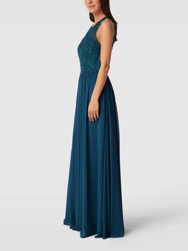Mascara Abendkleid Mit Zierbesatz - Petrol 6 Mascara Abendkleid Mit Zierbesatz - Petrol – Bild 4