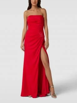 Luxuar Abendkleid In Wickel-Optik - Rot