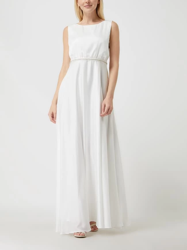 Christian Berg Cocktail Brautkleid Aus Satin - Ecru 3 Christian Berg Cocktail Brautkleid Aus Satin - Ecru