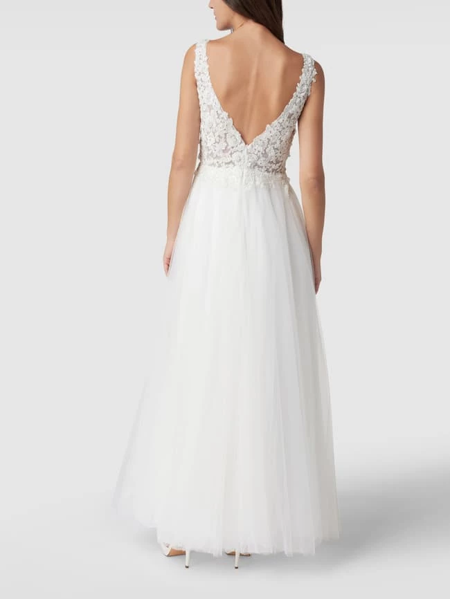 Mascara Brautkleid Mit Ziersteinen Und Floraler Spitze - Offwhite 7 Mascara Brautkleid Mit Ziersteinen Und Floraler Spitze - Offwhite – Bild 5
