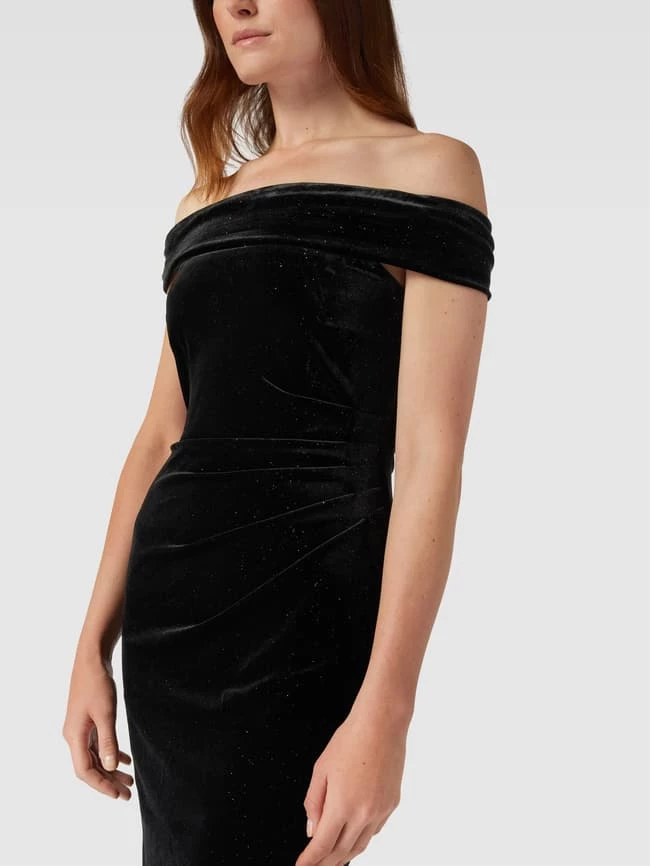 Christian Berg Cocktail Abendkleid Mit Effektgarn - Schwarz 5 Christian Berg Cocktail Abendkleid Mit Effektgarn - Schwarz – Bild 3