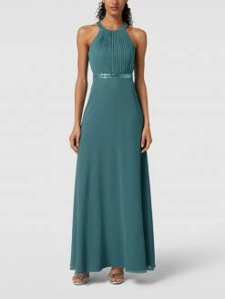 V.M. Abendkleid Mit Neckholder - Petrol
