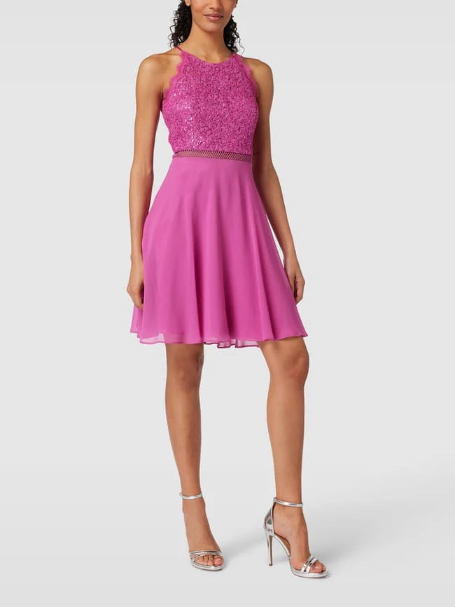 V.M. Cocktailkleid Mit Paillettenbesatz - Pink 3 V.M. Cocktailkleid Mit Paillettenbesatz - Pink