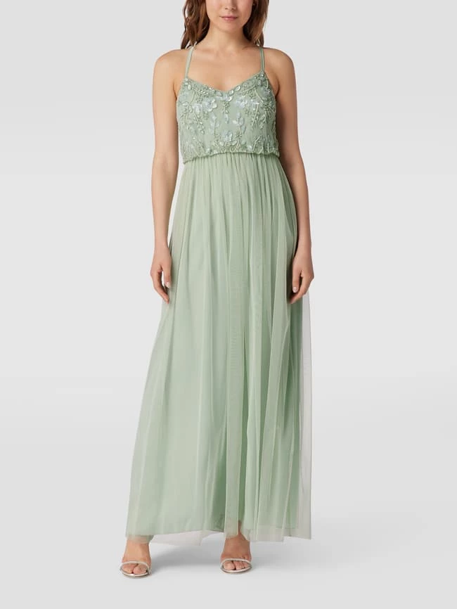 Jake*s Cocktail Abendkleid Mit Zierbesatz - Hellgrün Meliert 3 Jake*s Cocktail Abendkleid Mit Zierbesatz - Hellgrün Meliert