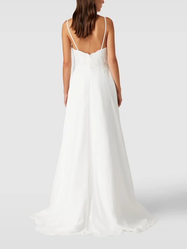 Mascara Brautkleid Mit Floralen Stickereien - Offwhite 7 Mascara Brautkleid Mit Floralen Stickereien - Offwhite – Bild 5