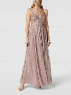 LACE & BEADS Abendkleid Mit Zierbesatz - Rosa