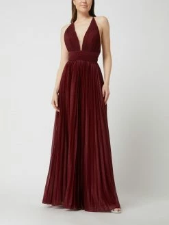 Luxuar Abendkleid Mit Glitter-Effekt - Metallic Rot