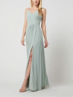 Luxuar Abendkleid Mit Ziersteinen - Grün
