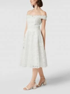 TROYDEN COLLECTION Brautkleid Mit Floralen Stickereien - Offwhite