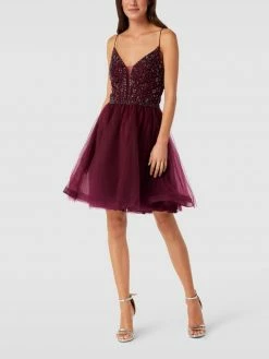 Laona Cocktailkleid In Minilänge - Dunkelrot