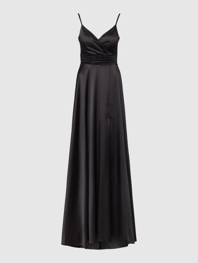 TROYDEN COLLECTION Abendkleid In Wickel-Optik - Schwarz 3 TROYDEN COLLECTION Abendkleid In Wickel-Optik - Schwarz