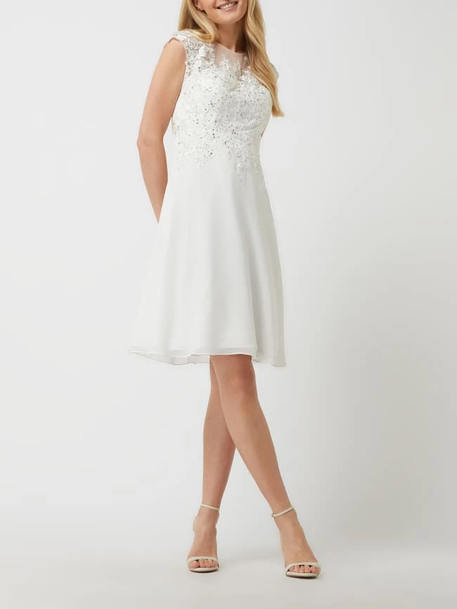 Luxuar Brautkleid Mit Zierborten - Offwhite 3 Luxuar Brautkleid Mit Zierborten - Offwhite