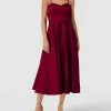 Jake*s Cocktail Cocktailkleid Mit Verstellbaren Trägern - Kirschrot