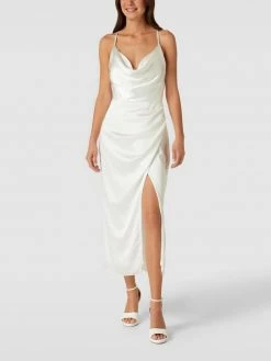 Luxuar Brautkleid Mit Wasserfall-Ausschnitt - Offwhite