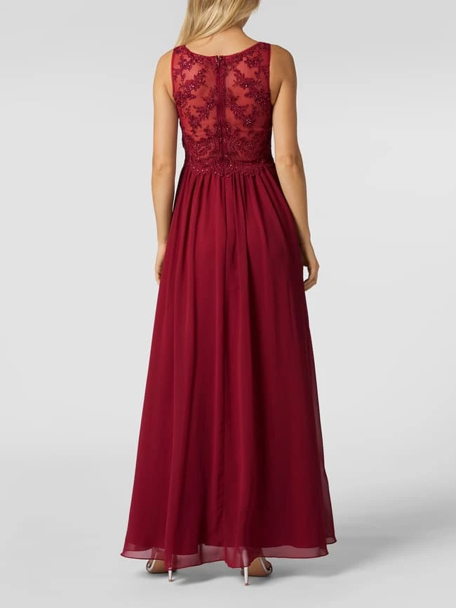 Laona Abendkleid Aus Chiffon Mit Ziersteinen - Kirschrot 7 Laona Abendkleid Aus Chiffon Mit Ziersteinen - Kirschrot – Bild 5