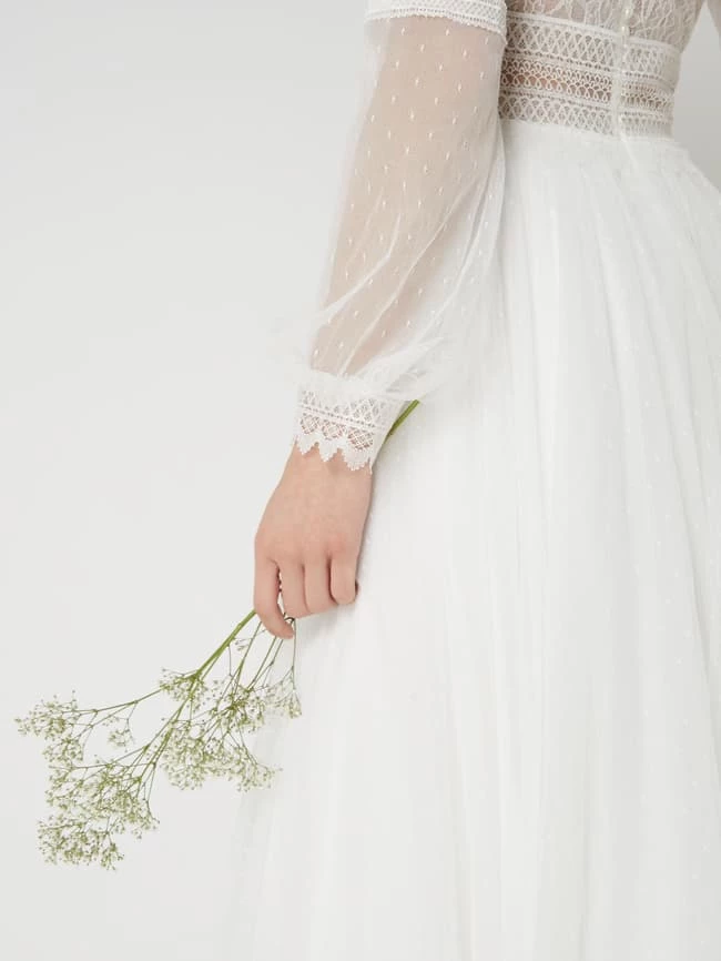 Luxuar Brautkleid Mit Häkelspitze - Offwhite 7 Luxuar Brautkleid Mit Häkelspitze - Offwhite – Bild 5