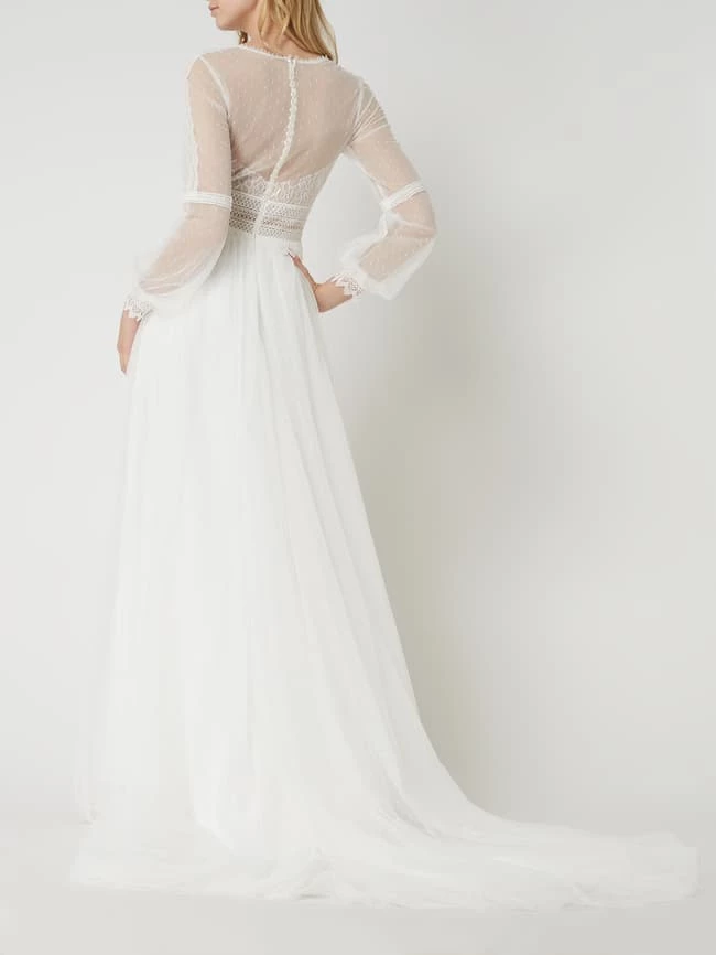 Luxuar Brautkleid Mit Häkelspitze - Offwhite 9 Luxuar Brautkleid Mit Häkelspitze - Offwhite – Bild 7