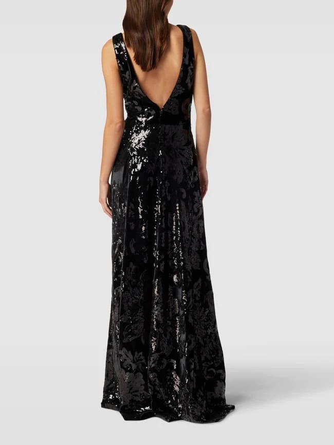 Unique Abendkleid Mit Paillettenbesatz - Schwarz 7 Unique Abendkleid Mit Paillettenbesatz - Schwarz – Bild 5