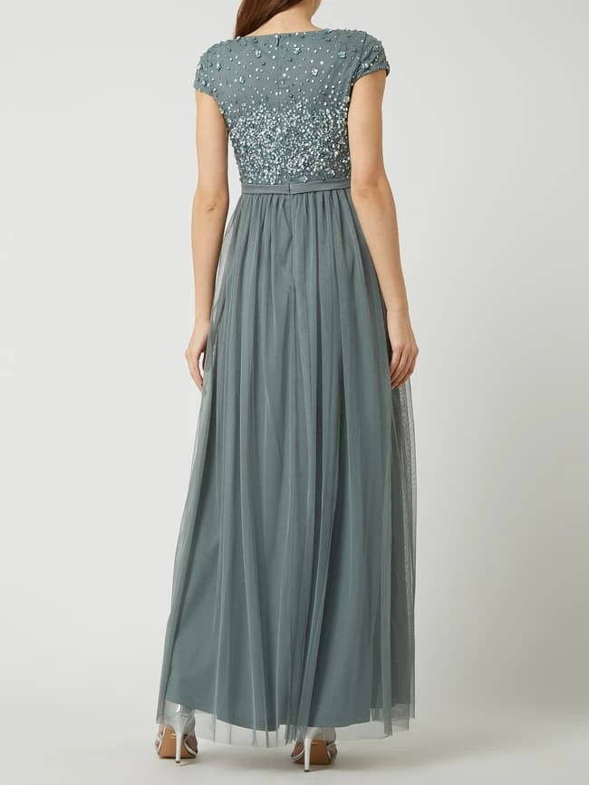 Christian Berg Cocktail Abendkleid Aus Mesh - Bottle 6 Christian Berg Cocktail Abendkleid Aus Mesh - Bottle – Bild 4