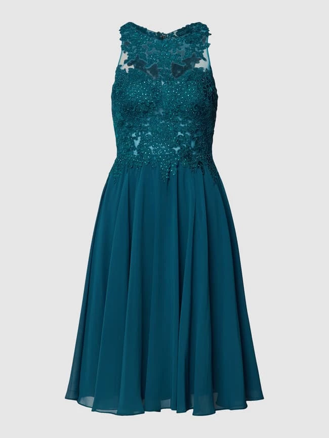 Mascara Cocktailkleid Mit Zierbesatz - Petrol 4 Mascara Cocktailkleid Mit Zierbesatz - Petrol – Bild 2