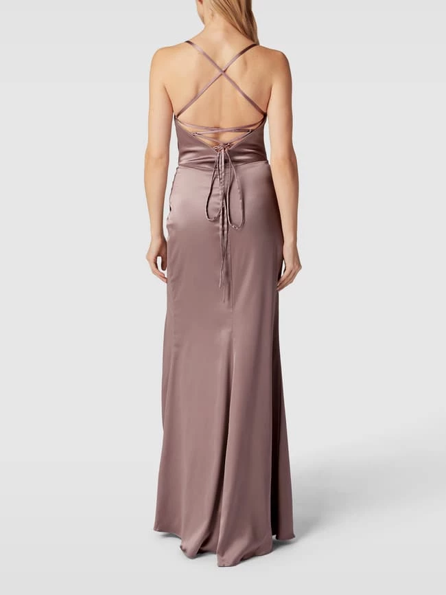 Luxuar Abendkleid Mit Wasserfall-Ausschnitt - Mauve 7 Luxuar Abendkleid Mit Wasserfall-Ausschnitt - Mauve – Bild 5