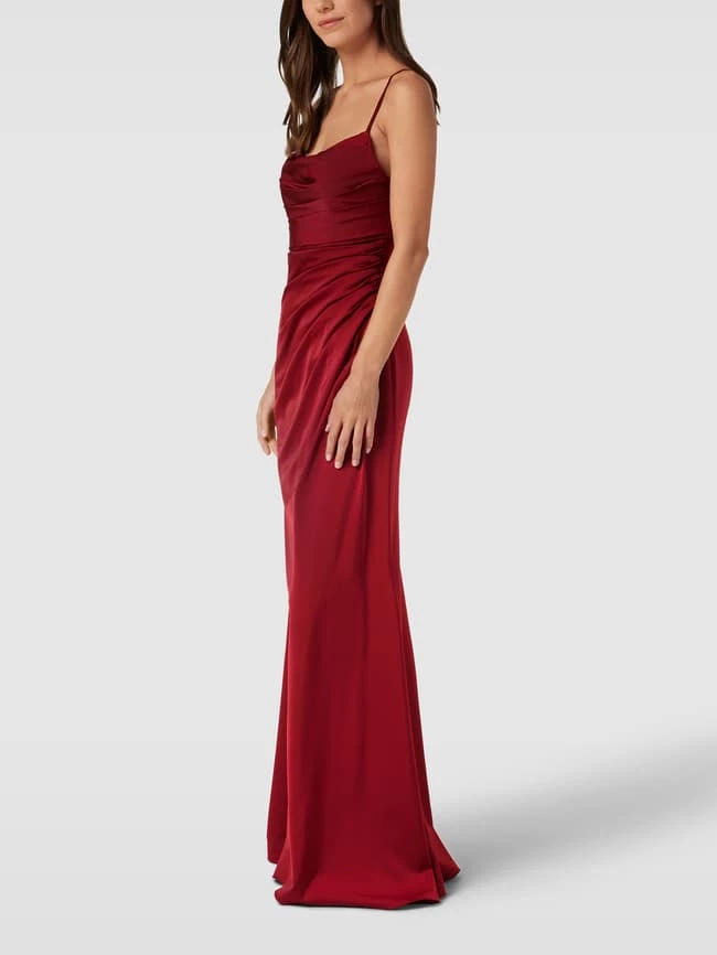 Luxuar Abendkleid In Wickel-Optik - Dunkelrot 6 Luxuar Abendkleid In Wickel-Optik - Dunkelrot – Bild 4