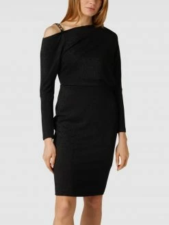 Swing Knielanges Cocktailkleid Mit Effektgarn - Schwarz -LUXUAR SHOP a1254k9g8l7ksc1ma9444e2l697k8iqha944ol1n8da3cjqm695j2e2aap556ca5alb52gi888sj0gaa9co38c1j6pi30d1l6hi3ie9k6goj0e1icks66dppcorj8dj474p32o8