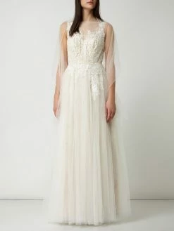 Luxuar Brautkleid Aus Mesh Mit Floralen Stickereien - Offwhite -LUXUAR SHOP a134qdie8l1l4i9la96kie9g6123ej1h8l64oh229h23eg9l8p5kulal615kue9jap7kahhg64s34gqcah3j8cpmcoqjad9g6go64cpk6dimaeb36hh30p1l60pm6e1j6op3ap0