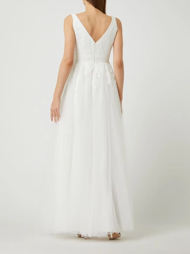 Luxuar Brautkleid Mit Stola - Offwhite 6 Luxuar Brautkleid Mit Stola - Offwhite – Bild 4