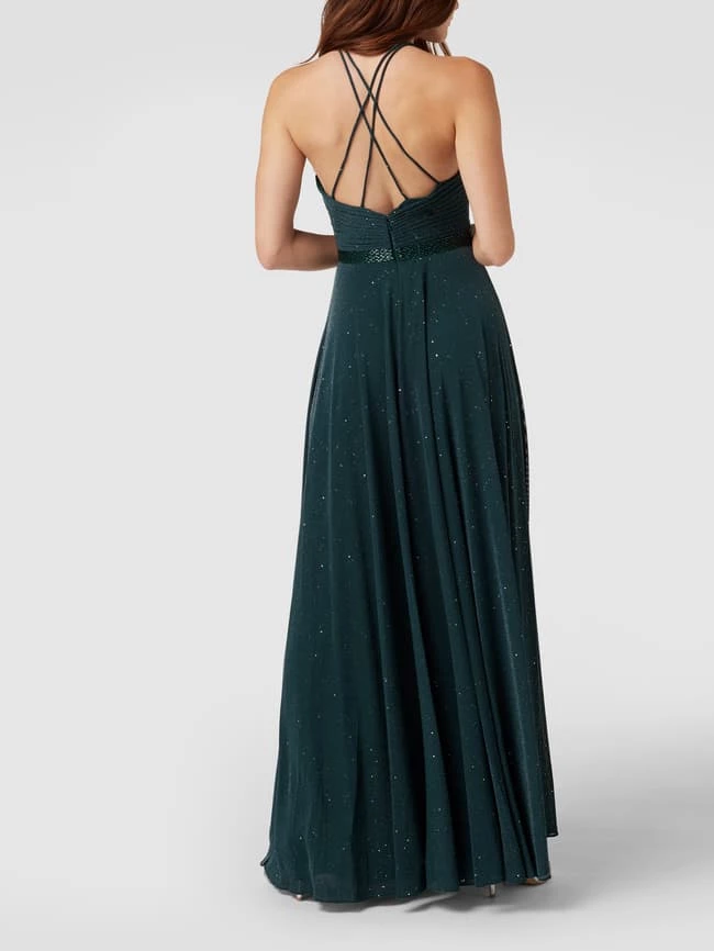 Laona Abendkleid Mit Glitter-Effekt - Dunkelgrün 7 Laona Abendkleid Mit Glitter-Effekt - Dunkelgrün – Bild 5