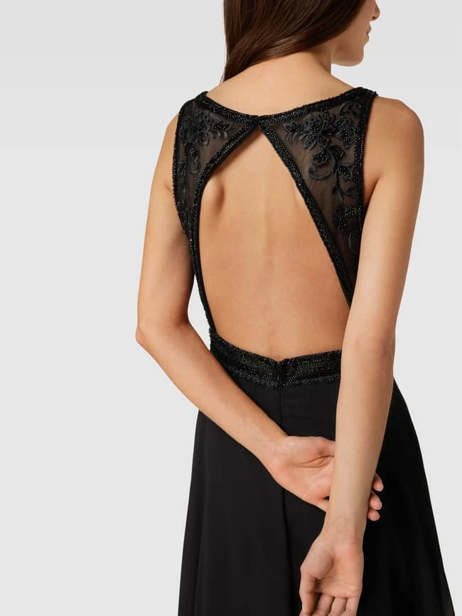 Luxuar Abendkleid Mit Ziersteinbesatz - Schwarz 5 Luxuar Abendkleid Mit Ziersteinbesatz - Schwarz – Bild 3