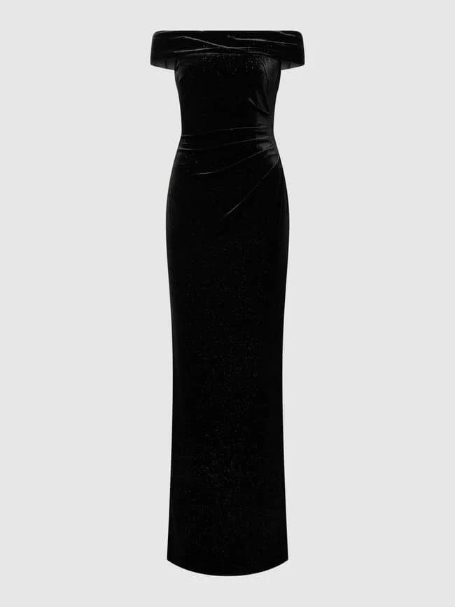 Christian Berg Cocktail Abendkleid Mit Effektgarn - Schwarz 4 Christian Berg Cocktail Abendkleid Mit Effektgarn - Schwarz – Bild 2