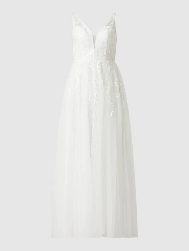 Luxuar Brautkleid Aus Tüll Mit Cut Outs - Offwhite 4 Luxuar Brautkleid Aus Tüll Mit Cut Outs - Offwhite – Bild 2